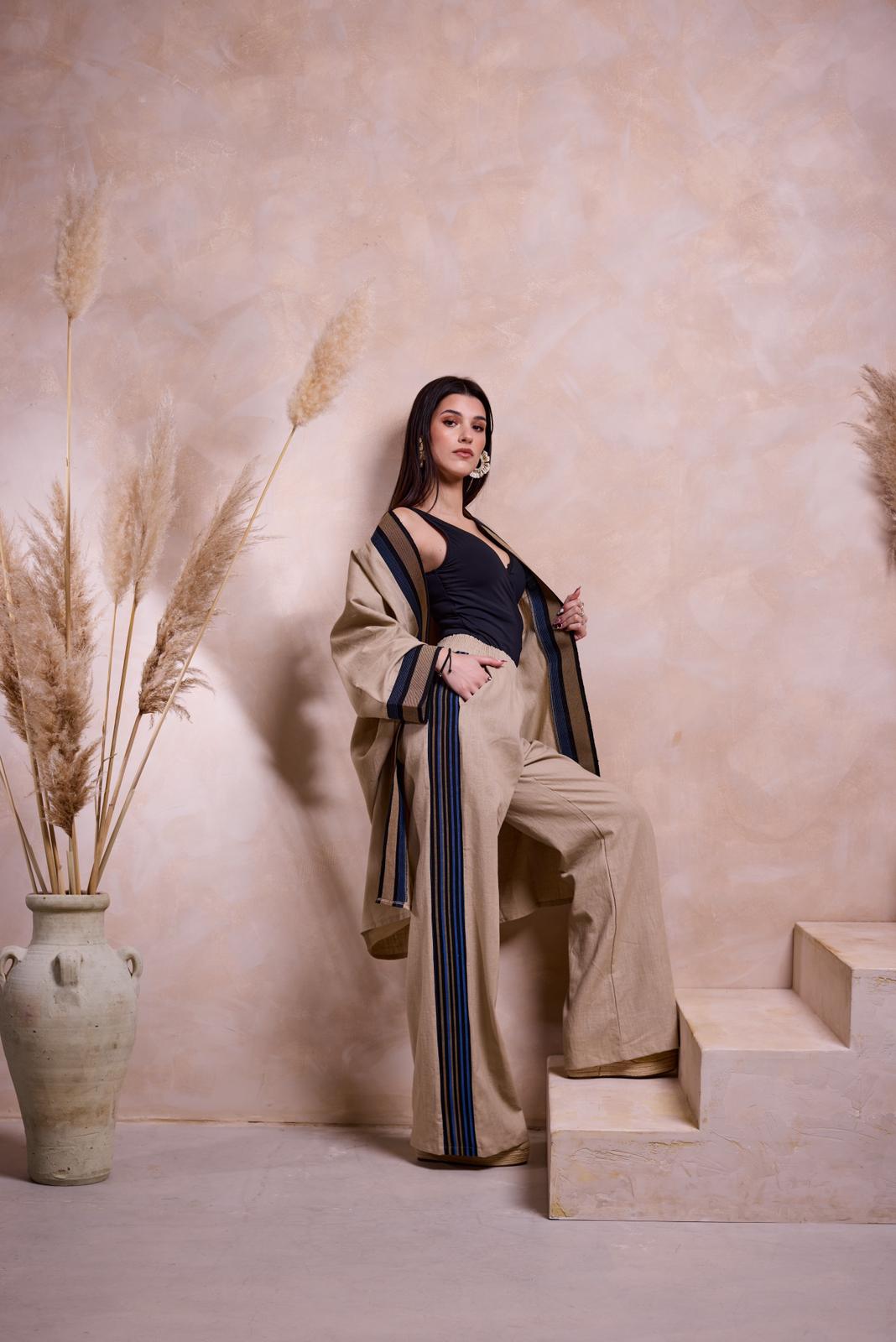 Anike Robe & Trousers Set