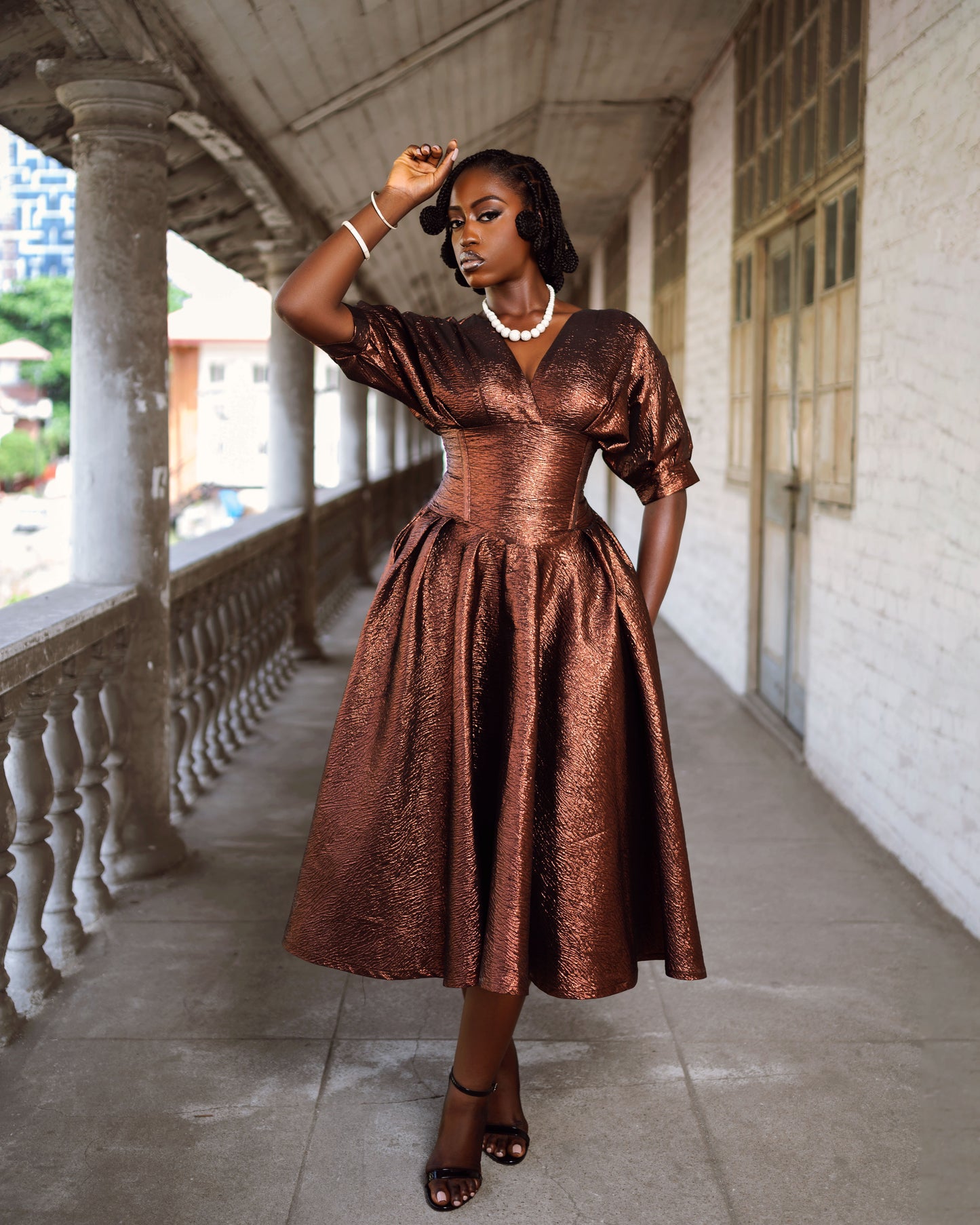 Abeni Dress - 8 / Brown Abeni Dress - 8 / Brown