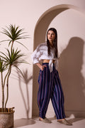 Sẹ́yí Indigo Barrel Trousers
