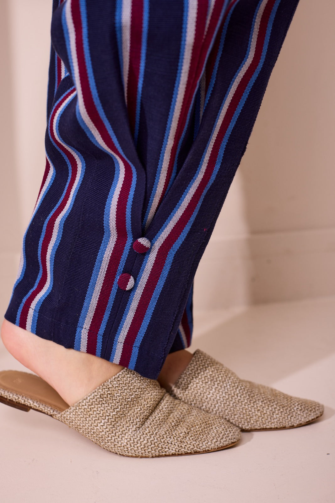 Sẹ́yí Indigo Barrel Trousers