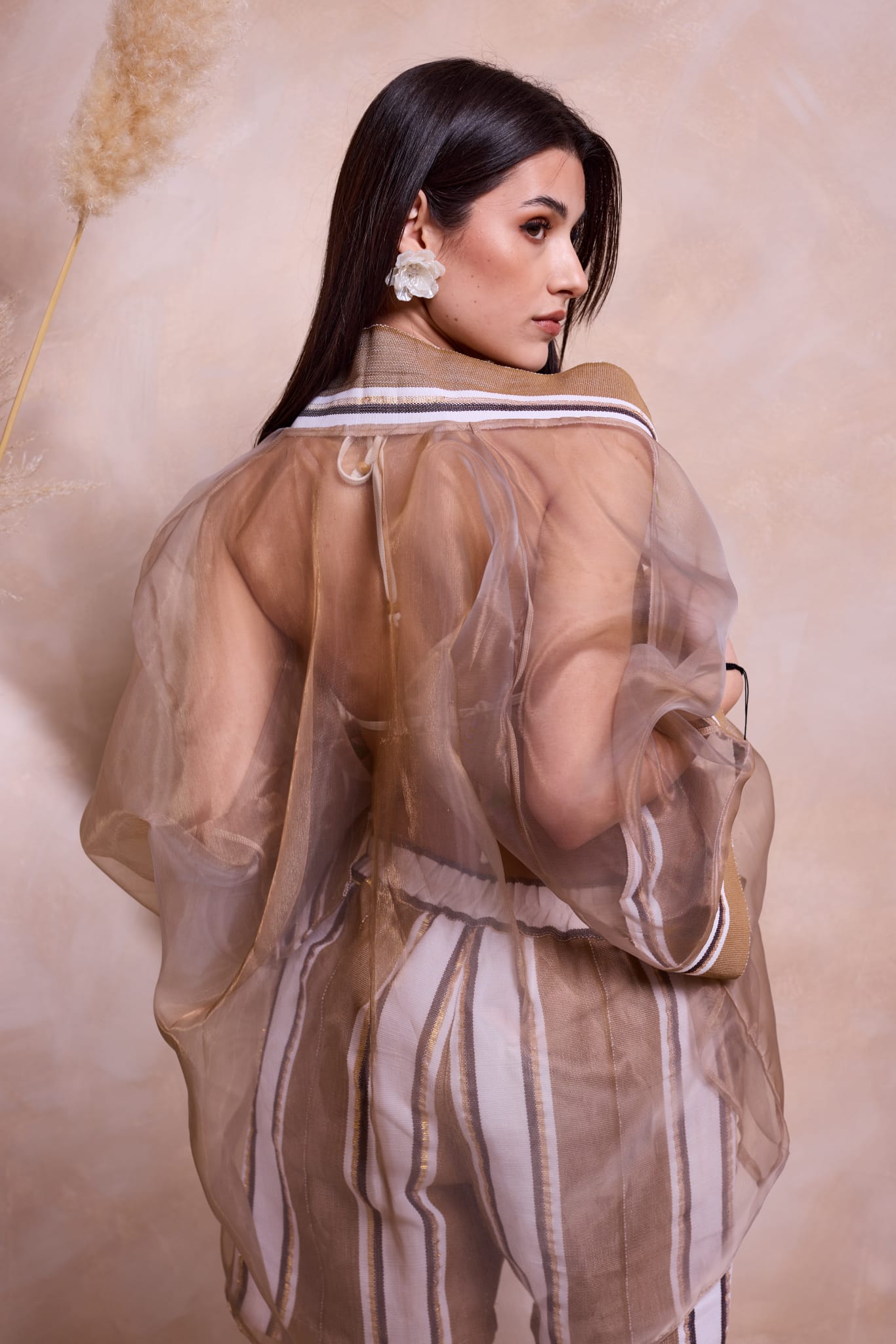 Tani Aso-Oke & Organza Robe Set